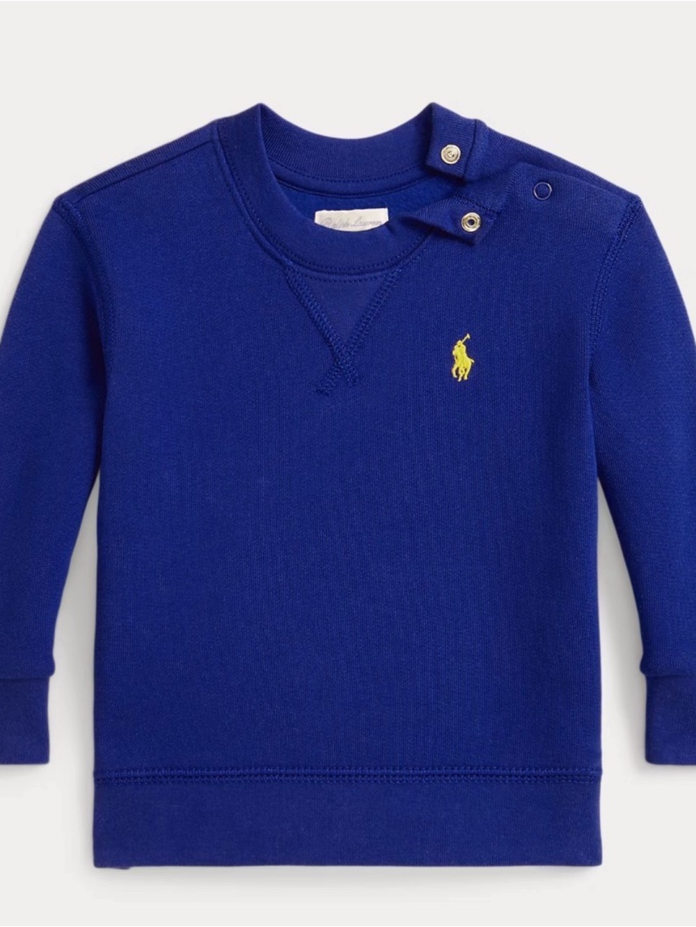 Polo by Ralph Lauren Blue Crewneck Sweatshirt with Yellow Pony 18mo
